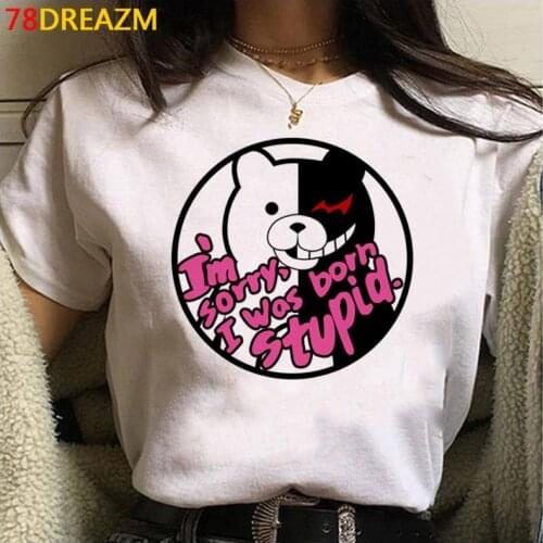 Ouma Kokichi Danganronpa V3 tshirt top tees male couple aesthetic harajuku kawaii white t shirt plus size tshirt plus size