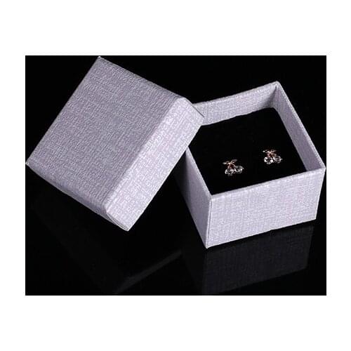 New Kraft Ring Box High Quality Purple Beige White Ring Box Packing Ring Pearl Shinny Of Jewelry Box For Earring