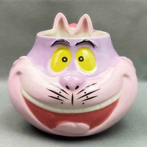 Creative 3D Cartoon Alice Cheshire Cat Porcelain Mug Coffee Mug Water Cups Birthday Gift mug mug coffee cups