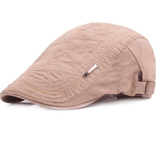 Hotsale new Holiday Men Herringbone Gatsby Tweed Cap Autumn winter Newsboy Male Peaky Blinders Spring Beret Hats With Zipper