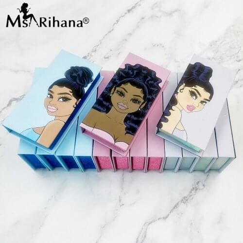 Magnetic Packaging Boxes 25MM False Eyelash Cases Makeup Beauty Bulk Dramatic 8D Mink Lashes New Eyelashes Case Dramatic