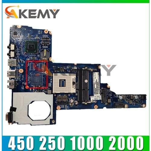 AKemy Laptop motherboard For HP 450 250 1000 2000 HM75 I5 support Mainboard 6050A2493101-MB-A02 685107-501 685107-001 SLJ8F