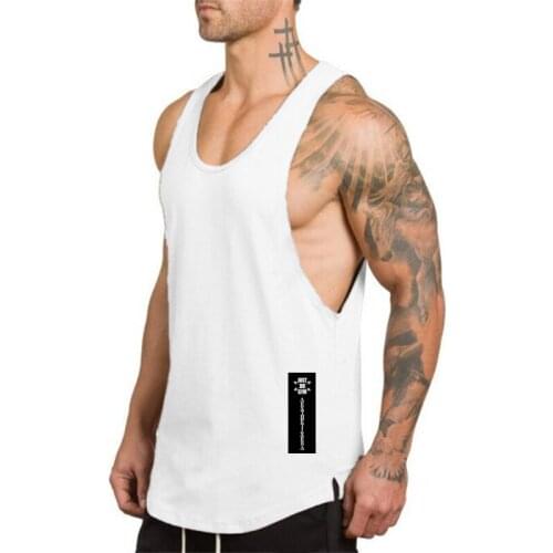 New Brand Fashion Mens Tank Top Workout Vest Mesh Gym Clothing Bodybuilding Musculation Fitness Singlets Sleeveless Sport Shirt