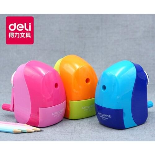 Deli Mechanical pencil sharpener Stationary Office Hand-operated manual sharpener School supplies for kids