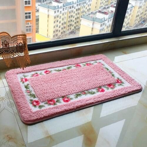 Home Living Decoration Carpets for Living Room Bathroom Anti-slip Mat Pink Rugs for Bedroom Decoration Chambre Femme Room Decor
