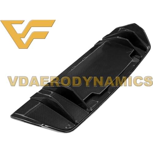 Suitable For 15-19 Audi R8 V10 Plus VAD-V Carbon Fiber Rear Lip Diffuser Bumper Body Kit