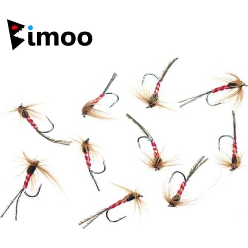 Bimoo 10PCS/Lot #8 Hook Fly Fishing Lure Trout Blue Gill Freshwater Fishing Flies Stonefly Nymphs Premium Fishing Flies