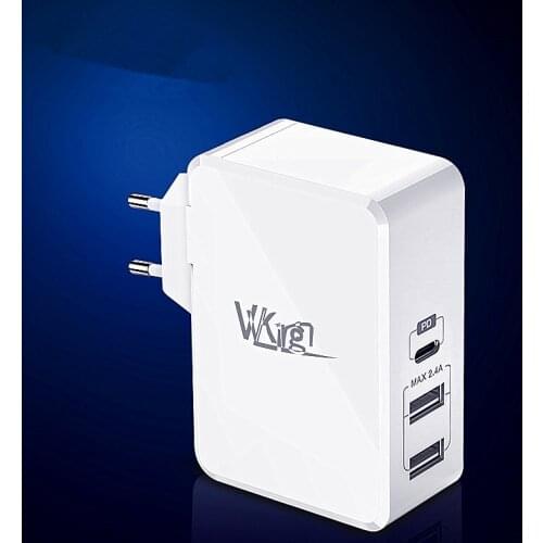 EU/US Plug 40W USB Charger Type C PD Charger Fast Charging Wall Charger For Samsung Xiaomi iPad iPhone 11 Pro Max 18W PD Charge