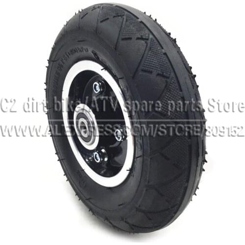 Electric Scooter Tyre With Wheel Hub 8" Scooter 200x50 Tyre Inflation Electric Vehicle Aluminium Alloy Wheel Pneumatic Tire