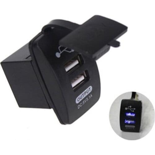 Universal Waterproof Car Motorcycle Dual USB Charger Power Outlet Socket Adapter For Auto Motorcycle Electronics Accessories