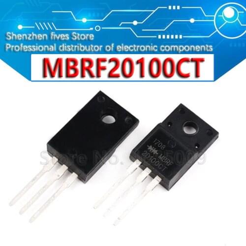 10PCS B20100G TO-220F MBRF20100CT MBRF20100G MBRF20100 TO220F New and Original IC Chipset