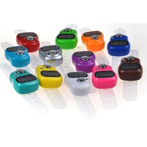 Free Shipping 1000 pcs New Arrive Muslim Finger Ring Tally Counter Digital Tasbeeh Tasbih Random Mix Color
