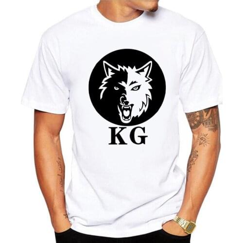 2021Summer 100% Cotton Mens T-shirt Short-Sleeve Man Wolf Head Print T shirt Men Fashion t shirt T-shirts For Male Casual Tops