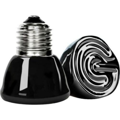 220v Far Infrared Heating Lamp Black Ceramic E27 Pet Warmer Bulb Brooder Chickens Tortoise Lizard Reptile Light