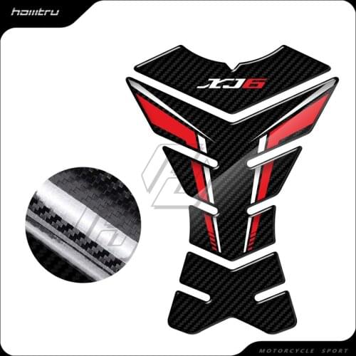 3D Carbon-look Motorcycle Tank Pad Protector Case for Yamaha XJ6 SP ABS All Year