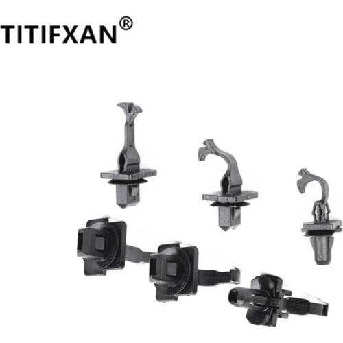 6PCS Car A-pillar trim clip for Toyota Land cruiser RAV4 Crown Reiz Corolla Yaris Vios Camry Highlander Prius plastic fastener