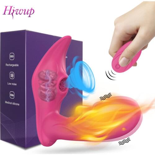 Wireless Remote Control G Spot Clit Sucker Clitoris Stimulator Couples Dildo Panties Vibrators Sex Toys Shop for Women Adults 18