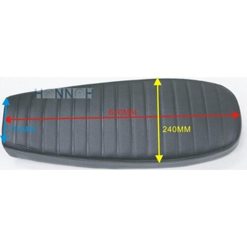 Black motorcycle RACER SEAT HUMP MASH RETRO LOCOMOTIVE CUSHION 64cm Cafe Racer Seat