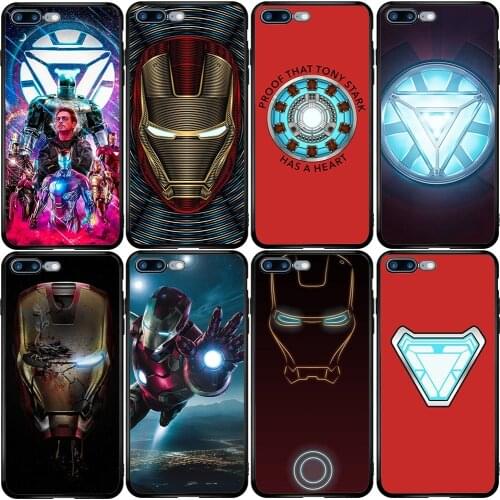 Cover Case for Xiaomi Redmi Note 6 7 9 8T 10T 9S 9A 8A A3 A2 A1 Pro Lite Black Shark Mix Max superhero Arc Reactor