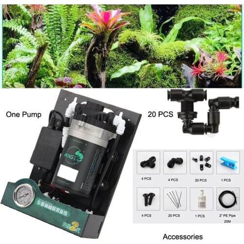 Ecological Cylinder Garden Watering Reptile Fogger Pet Tank Terrarium Sprinkler Spray Atomizer Humidifier Misting System Kitit