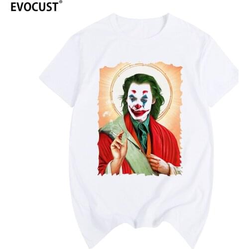 Joker Joaquin Phoenix Virgin Mary smoking movie funny T-shirt Cotton Men T shirt New TEE TSHIRT Womens unisex Fashion