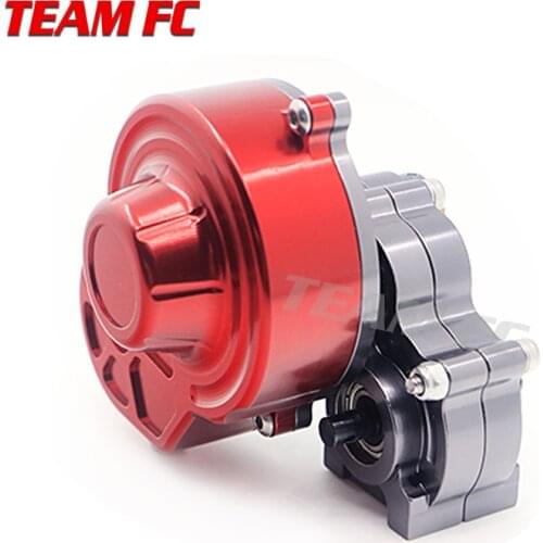 SCX10 hydrulic Transmission Box with Gear Complete Metal Gearbox / Center Crawler Gear Box Reverse Parts for 1/10 RC Car S24