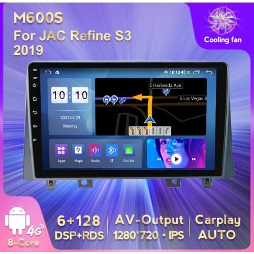 HD 1280X720 DSP RDS Android 11 6G+128G For JAC Refine S3 2019 GPS Navigation Car Multimedia Auto Radio Video Player WIFI 4G LTE