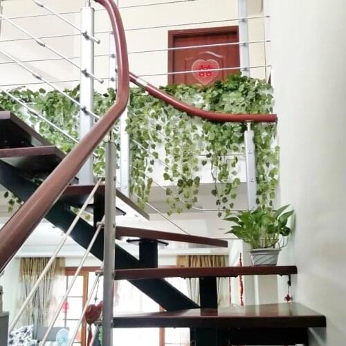 2pc/Lot Artificial Wall Hanging Greenery Leaf Vines Fake Creeper Plants Grape Leaves Ivy Garland Home Garden Wedding Party Decor