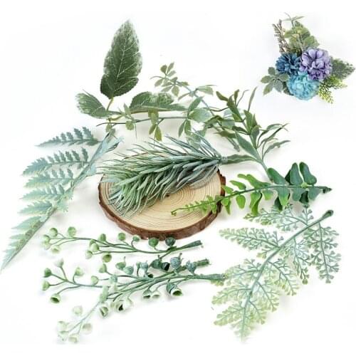 10 Pieces Artificial Silk Leaf Diy Gifts Box Wedding Decorative Flowers Wreaths Christmas Decorations For Home Artificial Leaves