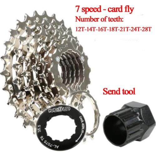 MEIJUN mountain bike 7-speed 21-speed rear flywheel card type gear shifting tower wheel