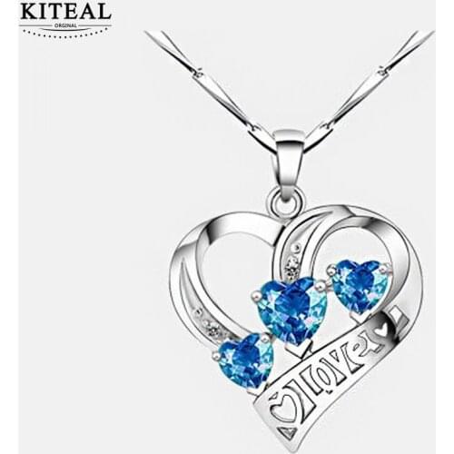 KITEAL Hot New necklaces pendants for women Heart Pendant 2.3cm*2cm Valentines Day gift choker floating charms