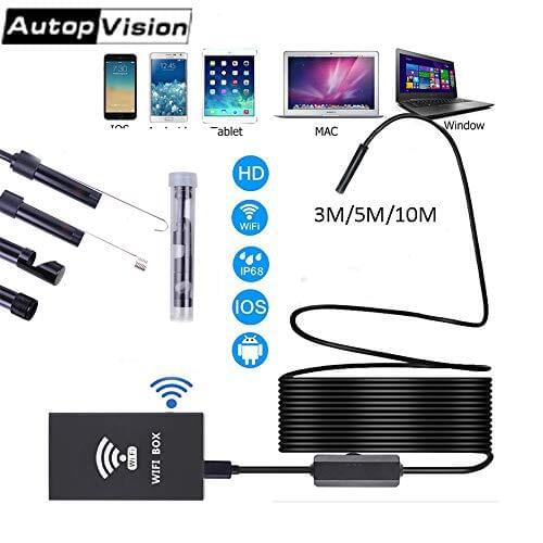 Maso WiFi Endoscope Inspection Snake Inspection Camera Waterproof USB chargeable 5 Mete