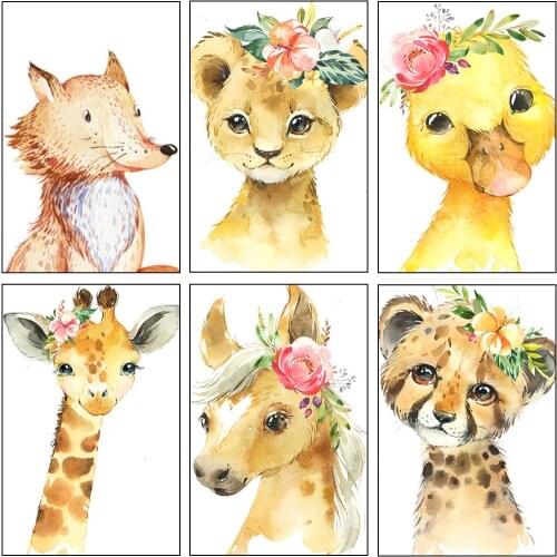 Lion tiger NEW 5d Diamond Painting Kit Animals DIY Diamond Embroidery Full Display Picture Of Rhinestones Flower Decor For Home