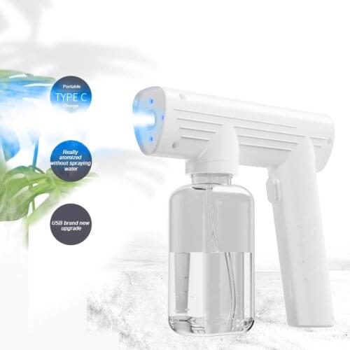 USB Charge Nano Atomizing Disinfection Gun Portable Wireless Handheld Disinfection Sprayer Household Sterilization Spray Gun