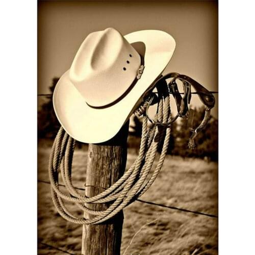 New diy Diamond embroidery landscape Resin Rhinestones Sets Mosaic Cross Stitch hat full square diamond Painting kit Home Decor