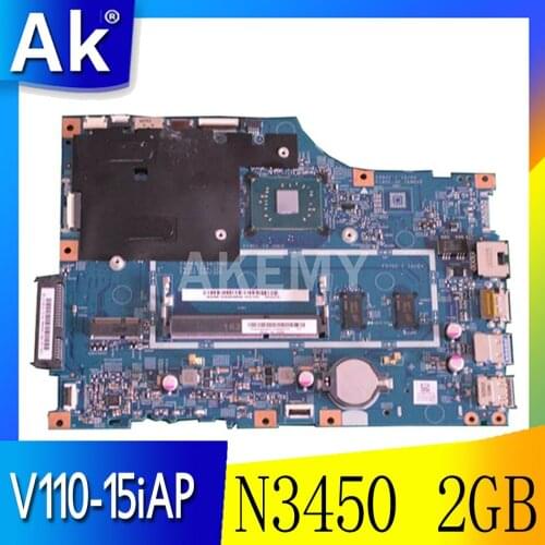 New MB For Lenovo 110-15iAP V110-15iAP motherboard integrated Laptop Mainboard 15270-1 448.08A03.0011 N3450 CPU 2GB RAM