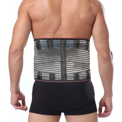 Lumbar Support Belt Lumbar Disc Herniation Medica Strain Pain Relief Waist Back Lumbar Spine Brace Men Adjustable Elastic