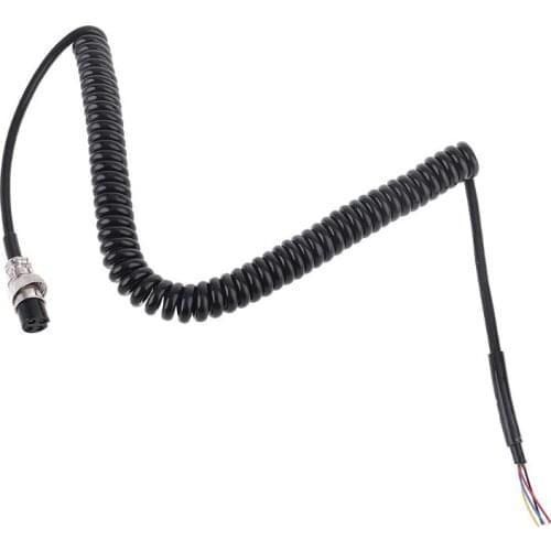 T3EE CB Radio Speaker Mic Microphone 4 Pin Cable for Cobra PR550 PR3100 Walkie Talkie