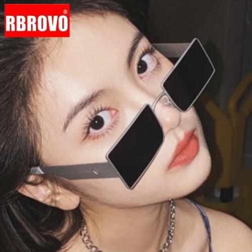 RBROVO 2021 Ins Square Sunglasses Women Luxury Brand Eyewear for Women/Men High Quality Glasses Women Gafas De Sol Mujer UV400