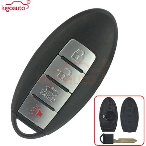 Kigoauto KR55WK48903 for Infiniti G35 G37 Smart Card 4 Button Remote Key Shell Case For Nissan Sunny ALTIMA MAXIMA Murano Versa