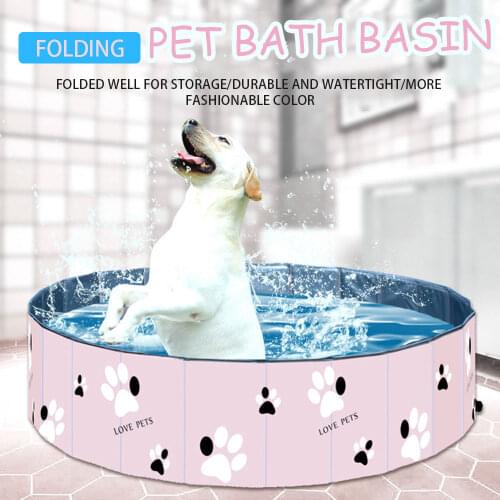 Pet Dog Swimming Pool Foldable Pet Pool Bath Swimming Tub Bathtub Pet Collapsible Bathing Pool for Dogs Cats Kids Drop Shipping