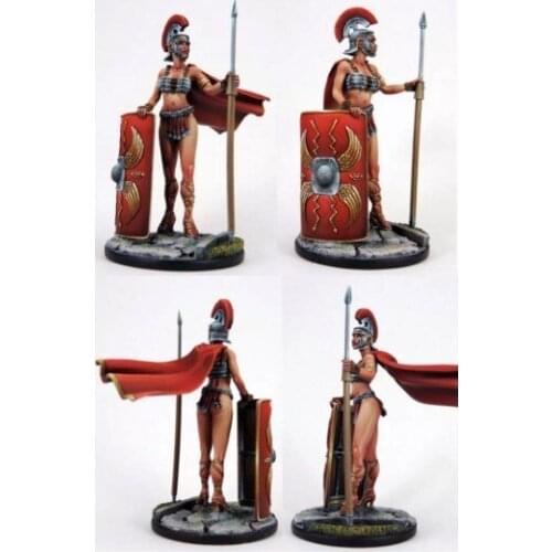 1/32 Scale Sexy Roman Female Warrior 54MM Unpainted Resin Model Kit figure Free Shipping