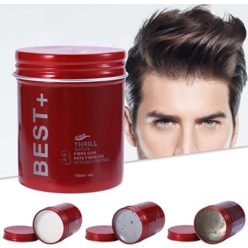 100ml Professional Long-lasting Hair Styling Wax Fluffy Hair Finalize Pomade Men Styling Hair Wax