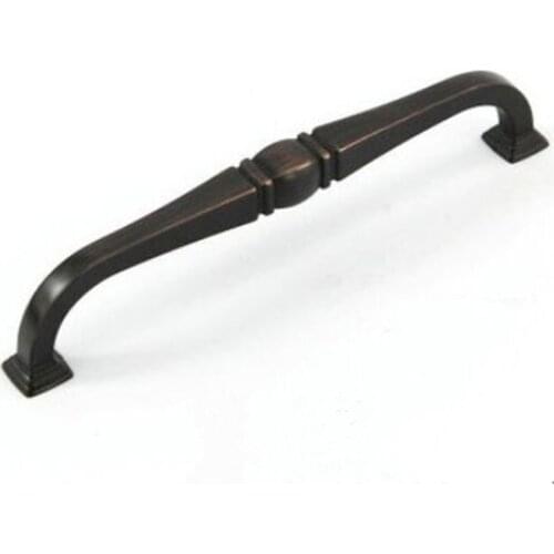 160mm Black antique copper handle Red bronze kitchen cabinet knobs Wardrobe door handles6.3" dresser cupboard door vintage pulls