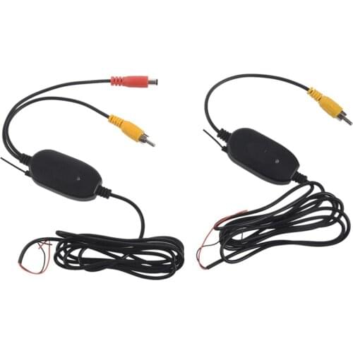 2.4GHZ RCA Wireless Video Transmitter Receiver Kit Set for Car Rearview Backup Camera Monitor DVD Player GPS