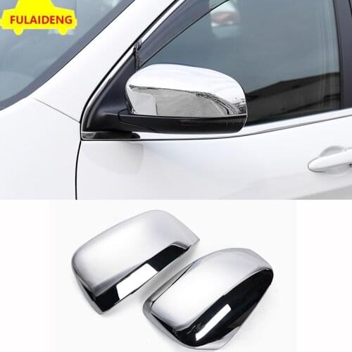2pcs For Jeep Cherokee 2014-2021 ABS Chrome Door Side Rearview Mirrors Cover Trim Car Styling Accessories