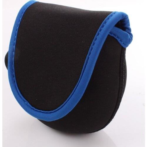 2Pieces Protective Fly Fishing Reel Pouch Covers Fishing Neoprene Fly Reel Bag Fishing Accessory A021