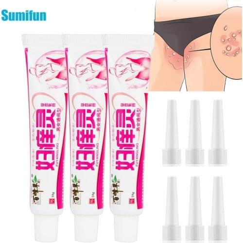 3pcs Private Eczema Treatment Cream with 6 Tubes Dermatitis Pruritus Ointment Men Women Anti Itching Remove Odor Plaster
