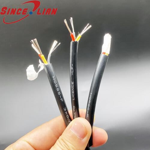 3 Core Silicone cable High Temperature Cable 6 Meters Antifreeze Wire AGR 3 core 0.3 0.5 0.75 1 2.5 Square Rubber Wire
