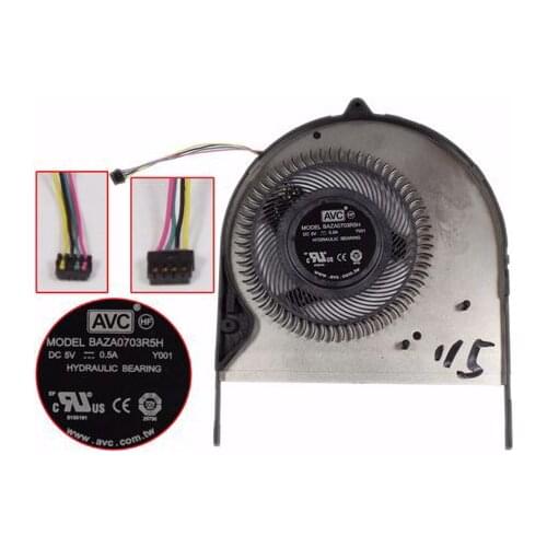 AVC BAZA0703R5H Y001 DC 5V 0.5A 4-Wire Server Cooling Fan